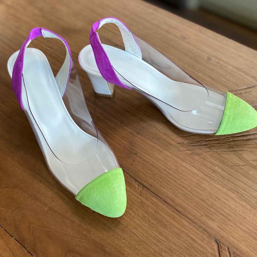 Maryam Nassir Zadeh clear slingback heel, size 36